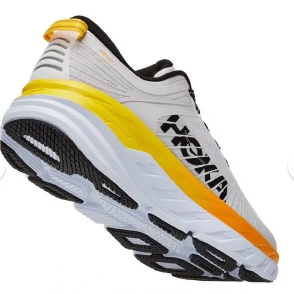 Hoka One One NIB Men's Bondi 7 - Nimbus Cloud/ Radiant Yellow. Size 9DS-078